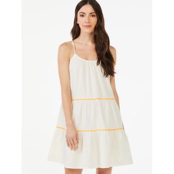 Scoop NYC Dresses & Skirts - Scoop Women's Ric Rac Trim Trapeze Sundress